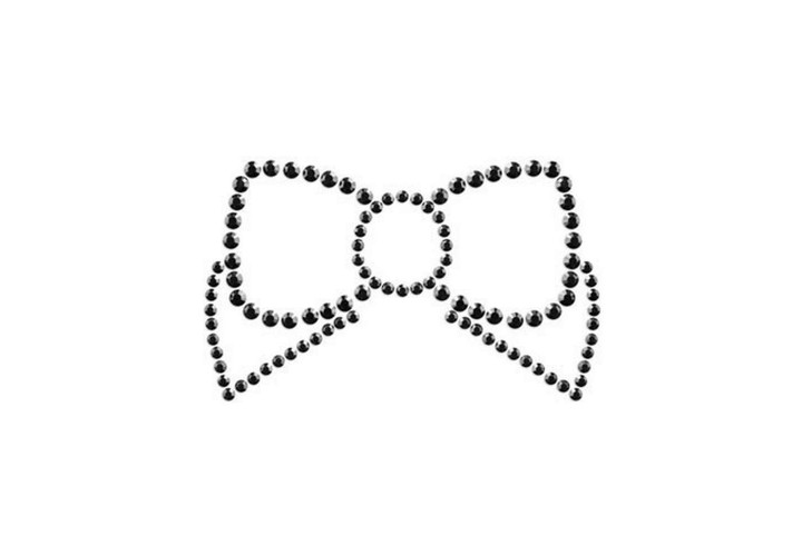 Διακοσμητικά Θηλών - Mimi Rhinestone Bow Nipple Stickers Black