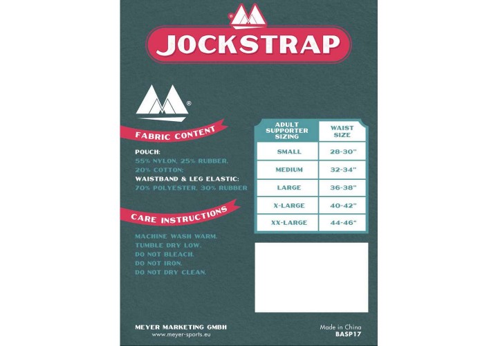 Μαύρο Ανδρικό Σπασουάρ - Meyer Sports Original Jock Strap Collection 3 Inch Black