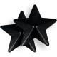 Μαύρα Διακοσμητικά Θηλών Σε Σχήμα Αστεριού - Coquette Chic Desire Nipple Covers Black Stars