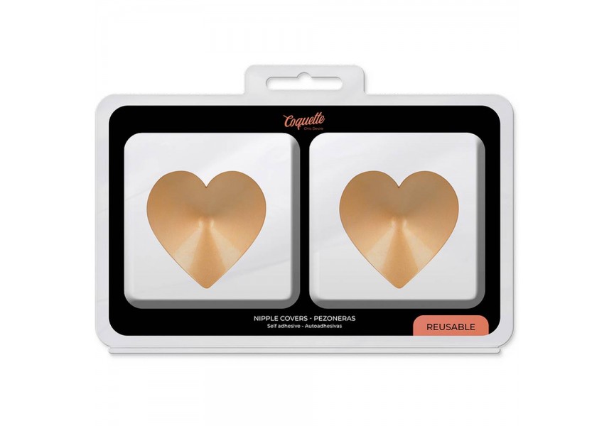 Coquette Chic Desire Nipple Covers Golden Hearts