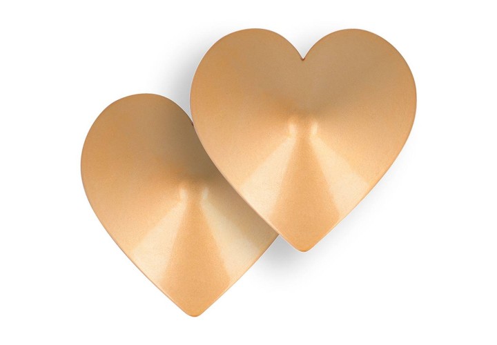 Χρυσά Διακοσμητικά Θηλών Σε Σχήμα Καρδιάς - Coquette Chic Desire Nipple Covers Golden Hearts