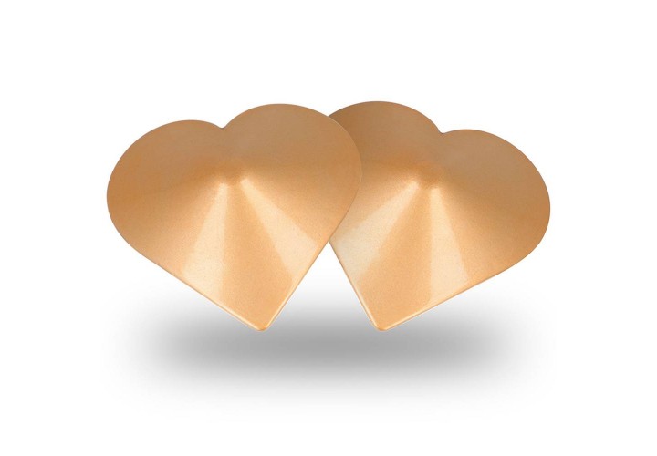 Χρυσά Διακοσμητικά Θηλών Σε Σχήμα Καρδιάς - Coquette Chic Desire Nipple Covers Golden Hearts