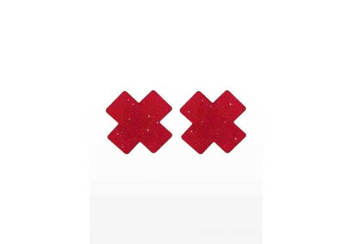 Κόκκινα Αυτοκόλλητα Θηλών - Nipple X Covers Red