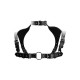 Shots Ouch Men Harness With Neck Collar One Size Black