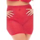 Σετ Κόκκινη Αστραφτερή Φούστα & Σουτιέν - Pink Lipstick Black Cherry 2pc Skirt Set Red Plus Size