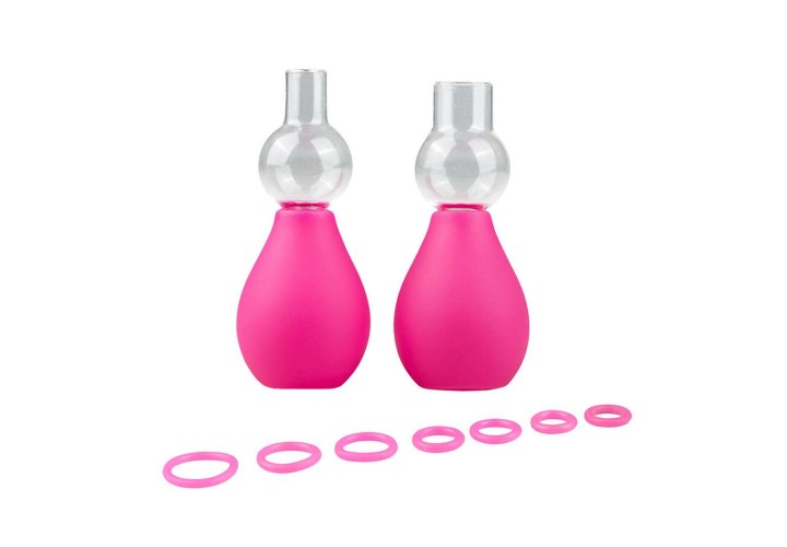 Ροζ Αναρροφητής Θηλών - Easytoys Pink Nipple Sucker Set