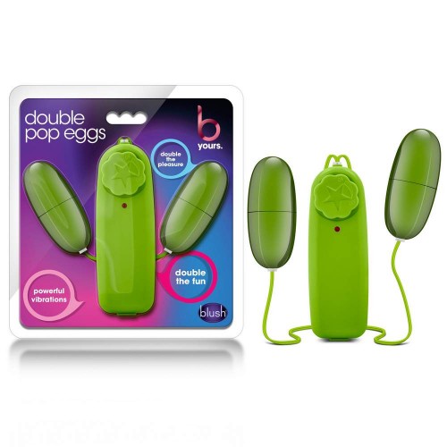 Double Pop Vibrating Eggs Lime