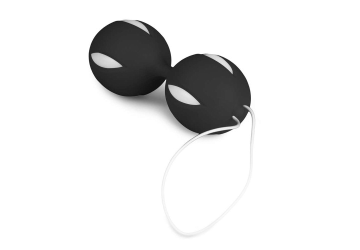 Μαύρες Κολπικές Μπάλες - Wiggle Duo Kegel Ball Black/White