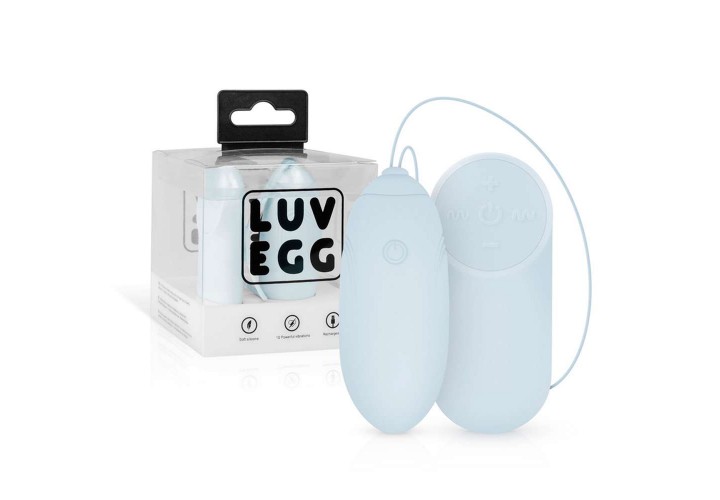 Luv Egg Remote Control Vibrating Egg Blue
