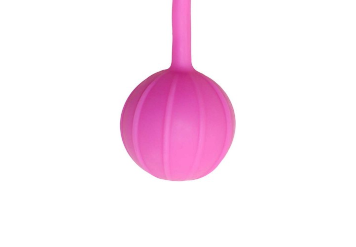 Ροζ Κολπικές Μπάλες Σιλικόνης - Easytoys Vertical Ribbed Geisha Balls Pink