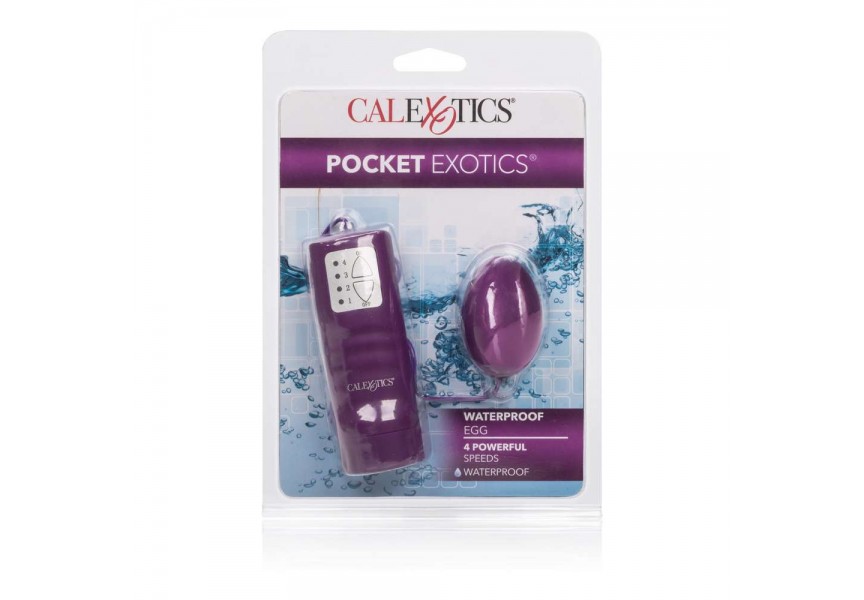 Δονούμενο Αυγό 4 Ταχυτήτων - Pocket Exotics Waterproof Egg Purple