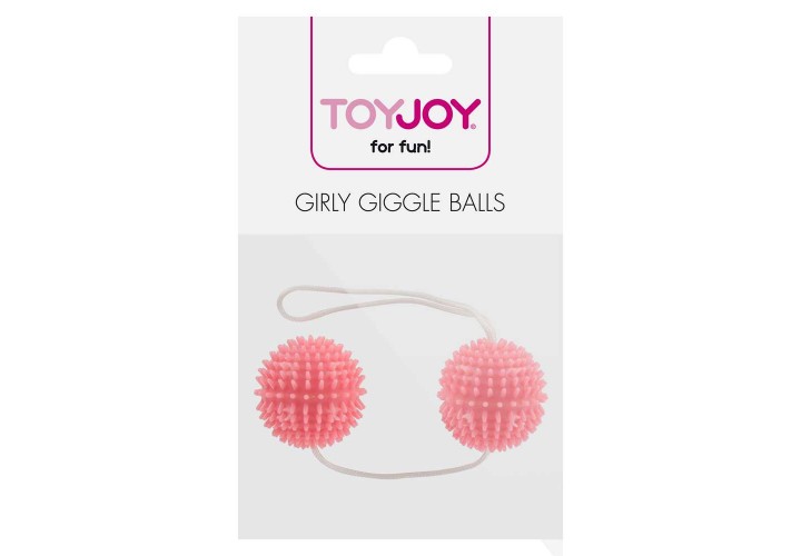Κολπικές Μπάλες Με Κουκκίδες - Girly Giggle Love Balls Soft Pink