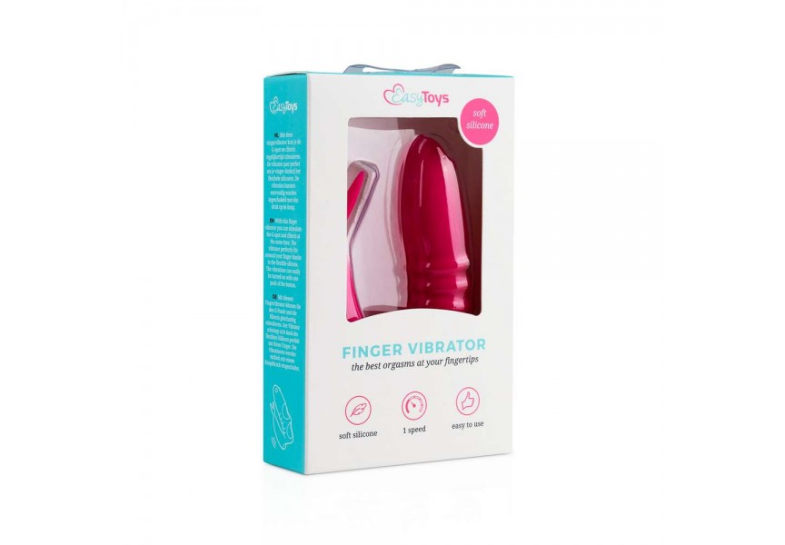 Ροζ Δονητής Δακτύλου - Finger Vibrator Pink 8.5cm