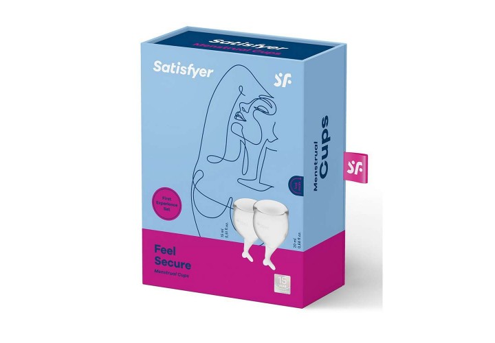 Satisfyer Feel Secure Menstrual Cup Set Clear
