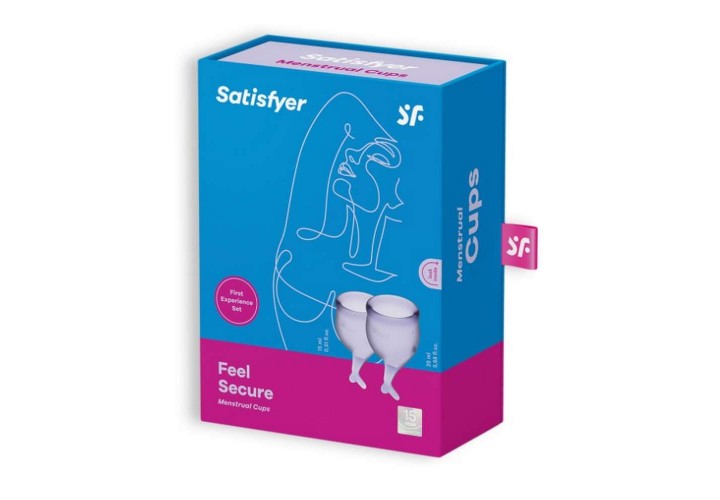 Satisfyer Feel Secure Menstrual Cup Set Lila