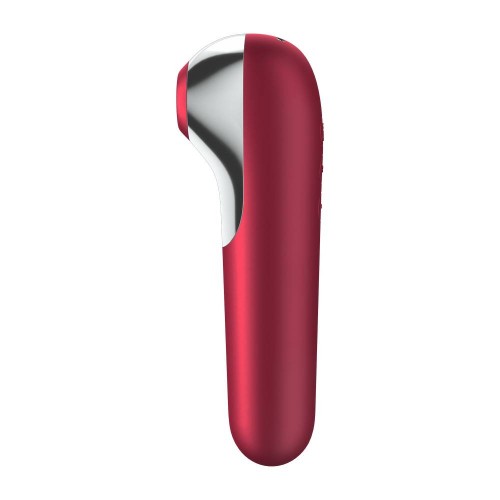 Satisfyer Dual Love Air Pulse Vibrator Red 18cm