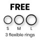Μαύρη Ρυθμιζόμενη Ζώνη Strap On - Xray Harness With Silicone Rings Free