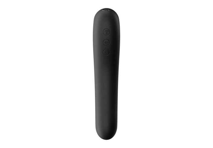 Satisfyer Dual Kiss Air Pulse Vibrator Black 19cm