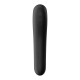 Διπλός Δονητής Με Παλμική Αναρρόφηση Κλειτορίδας - Satisfyer Dual Kiss Air Pulse Vibrator Black 19cm
