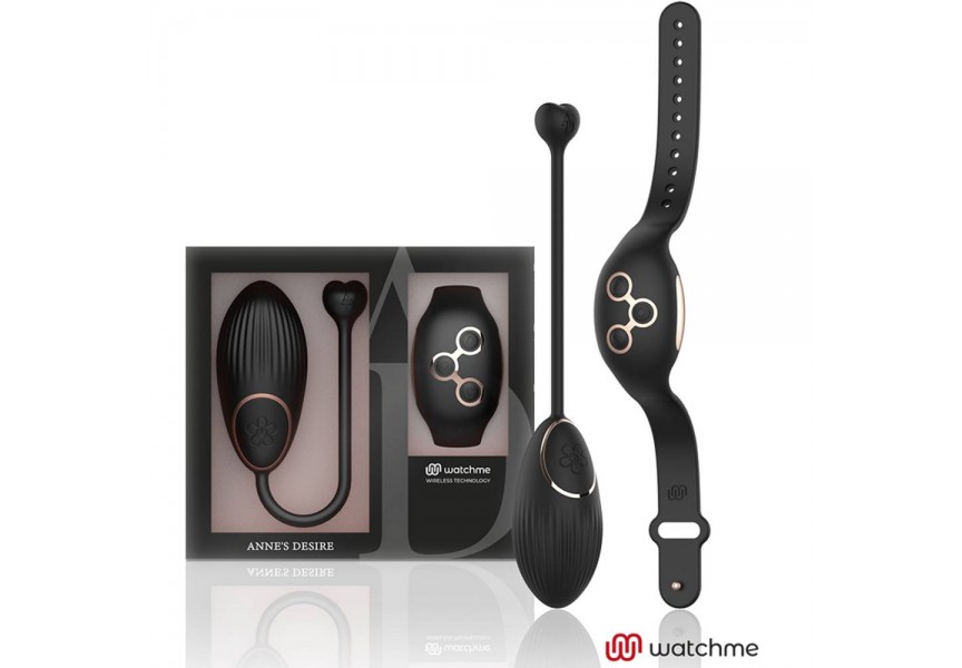 Ασύρματο Δονούμενο Αυγό 7 Ταχυτήτων - Anne's Desire Egg Wireless Technology Watchme Black Gold