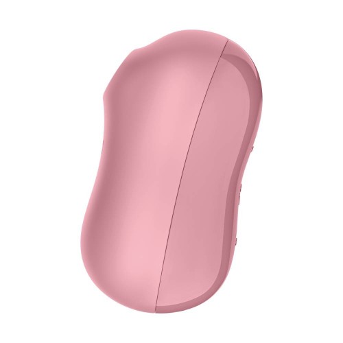 Satisfyer Cotton Candy Air Pulse Stimulator With Vibration Light Red 9cm