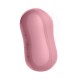 Συσκευή Μασάζ Με Δόνηση & Παλμικό Αναρροφητή Κλειτορίδας - Satisfyer Cotton Candy Air Pulse Stimulator With Vibration Light Red 9cm