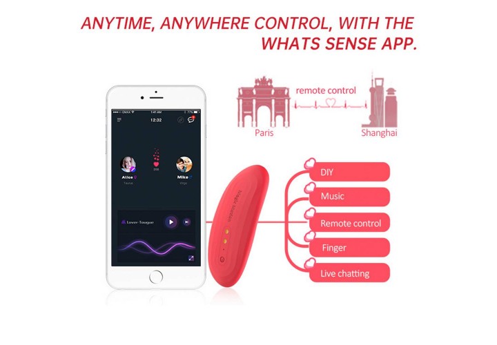 Ασύρματος Δονητής Εσωρούχου Με Εφαρμογή Κινητού - Magic Motion Nyx Smart Panty Vibrator Red