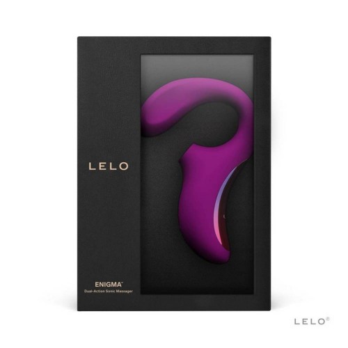 Lelo Enigma Dual Stimulation Sonic Massager Deep Rose 18.5cm