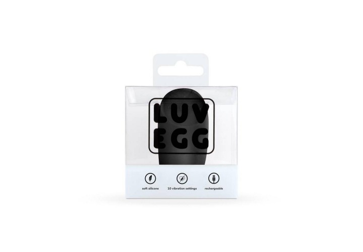 Ασύρματο Επαναφορτιζόμενο Δονούμενο Αυγό - Luv Egg Remote Control Vibrating Egg Black