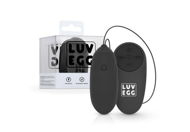 Luv Egg Remote Control Vibrating Egg Black