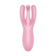 Δονητής Σιλικόνης Πολλαπλών Χρήσεων Με Εφαρμογή Κινητού - Satisfyer Threesome 4 Vibrator With App Pink