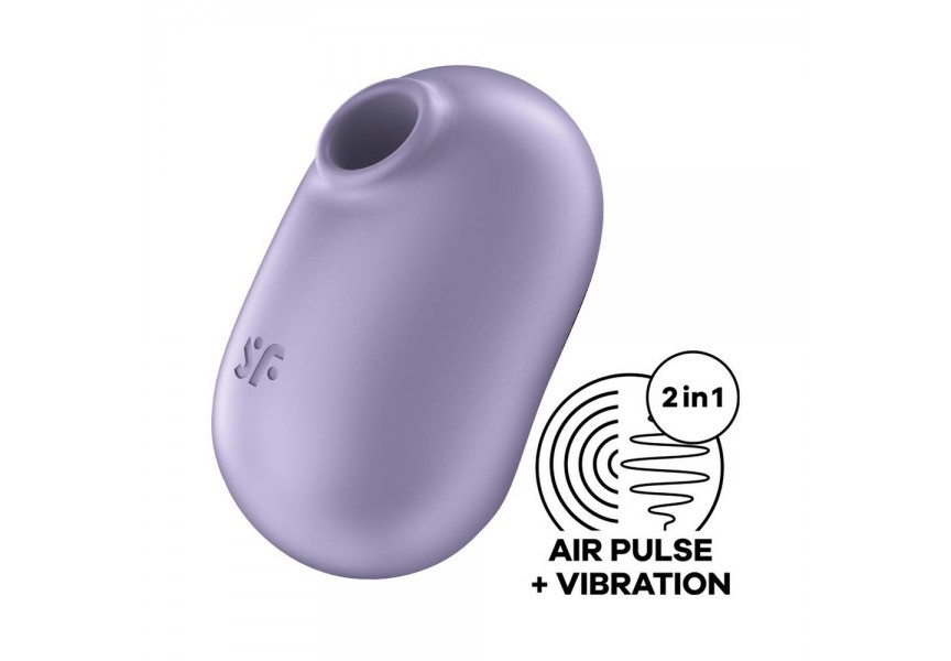 Satisfyer Pro To Go 2 Air Pulse Stimulator With Vibration Violet 9cm