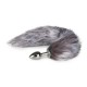 Ασημί Πρωκτική Σφήνα Με Ουρά Αλεπούς - Easytoys Fox Tail Plug No.5 Silver