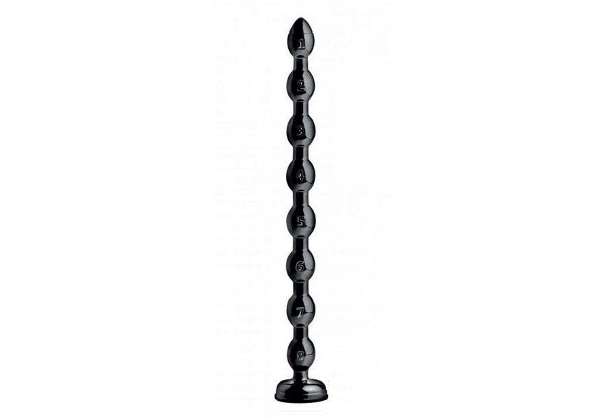 Μαύρες Πρωκτικές Χάντρες - Beaded Anal Snake Anal Dildo 48cm