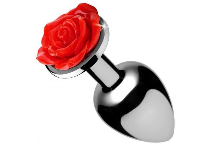 Booty Sparks Red Rose Anal Plug 8cm