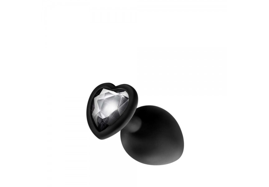 Πρωκτική Σφήνα Σιλικόνης Με Κόσμημα – Silicone Temptasia Bling Plug Large Black