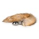 Μεταλλική Πρωκτική Σφήνα Με Ουρά Αλεπούς - Easytoys Fox Tail Plug No.2 Silver