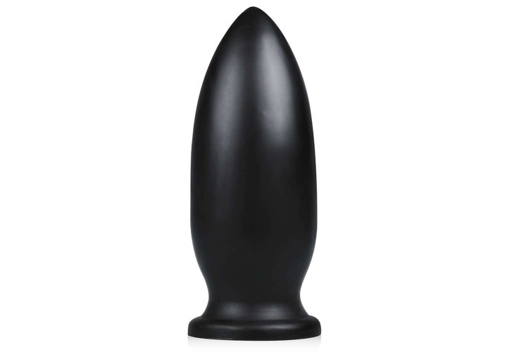 Μαύρο Μεγάλο Πρωκτικό Ομοίωμα Τορπίλης - Buttr Yellow Dog Butt Plug Black 25.5cm