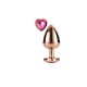 Χρυσή Μεταλλική Σφήνα Με Κόσμημα - Dream Toys Gleaming Love Rose Gold Plug Large 9.5cm