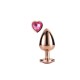 Dream Toys Gleaming Love Rose Gold Plug Medium 8.3cm