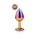 Πολύχρωμη Μεταλλική Σφήνα Με Κόσμημα - Dream Toys Gleaming Love Multicolour Plug Medium 8.3cm
