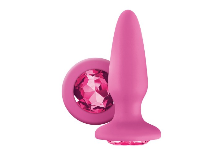 Ροζ Πρωκτική Σφήνα Με Κόσμημα - Glams Gem Plug