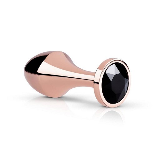 Χρυσή Μεταλλική Σφήνα Με Κόσμημα - Rosy Gold Nouveau Butt Plug 9.5cm