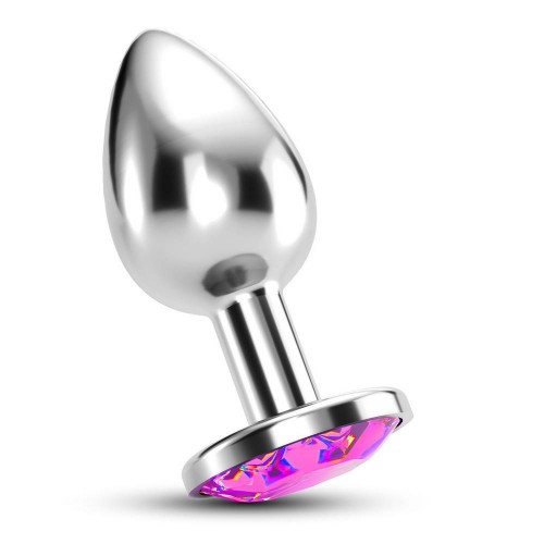 Μεταλλική Σφήνα Με Ροζ Κόσμημα - Crushious Bijou Anal Jewel Plug Pink Small With Free Velvety Bag 6cm