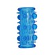 Μπλε Κάλυμμα Πέους Με Κουκκίδες - Dream Toys Jelly Joy Lust Cluster Blue 7cm