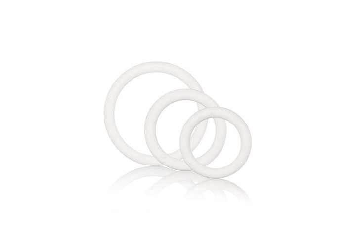 Δαχτυλίδια Πέους – White Rubber Ring 3 Piece Set