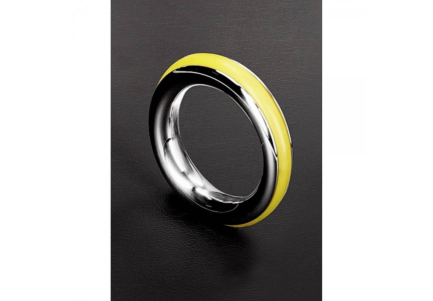 Μεταλλικό Δαχτυλίδι Πέους Από Ανοξείδωτο Ατσάλι - Cazzo Cockings Yellow 55mm