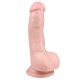 Ρεαλιστικό Ομοίωμα Πέους Με Βεντούζα - Easytoys Realistic Dildo With Balls Flesh 15cm