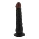 Μαύρο Ρεαλιστικό Πέος Με Βεντούζα - Dolie Realistic Dong Black 22cm