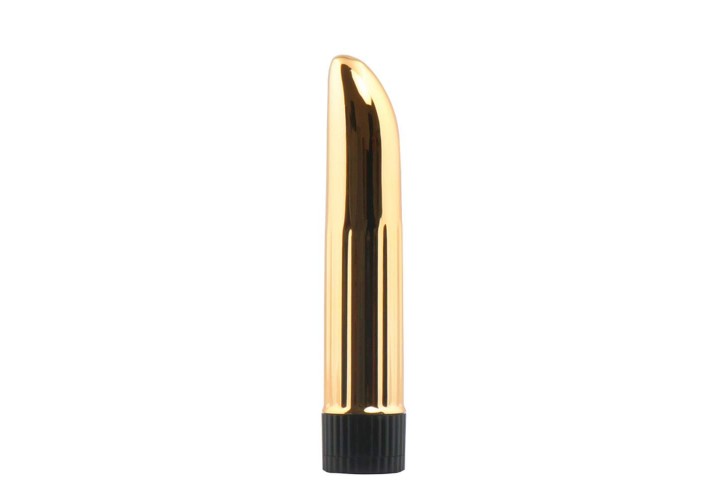 Χρυσός Κλασικός Δονητής - Classic Lady Finger Vibrator Gold 12cm